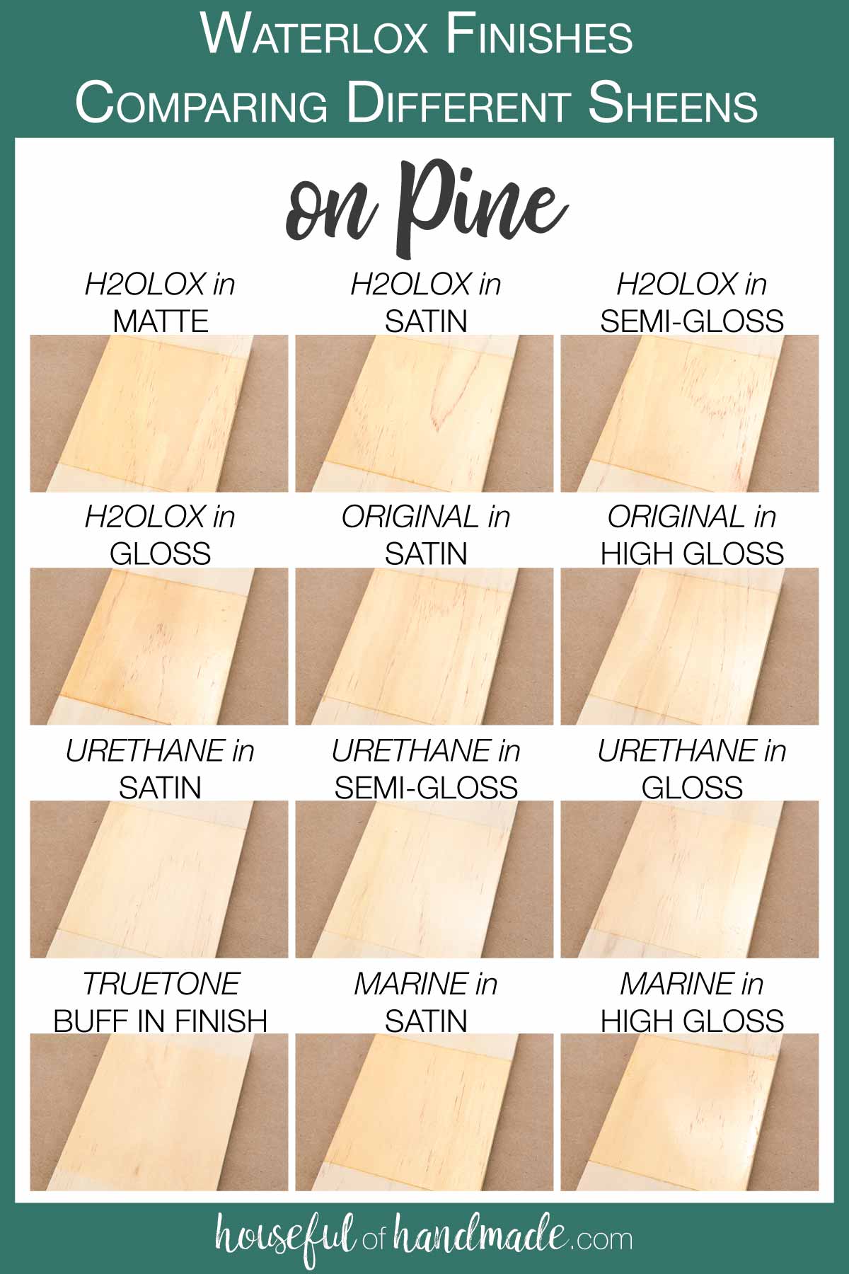 Waterlox Finishes on Pine Wood